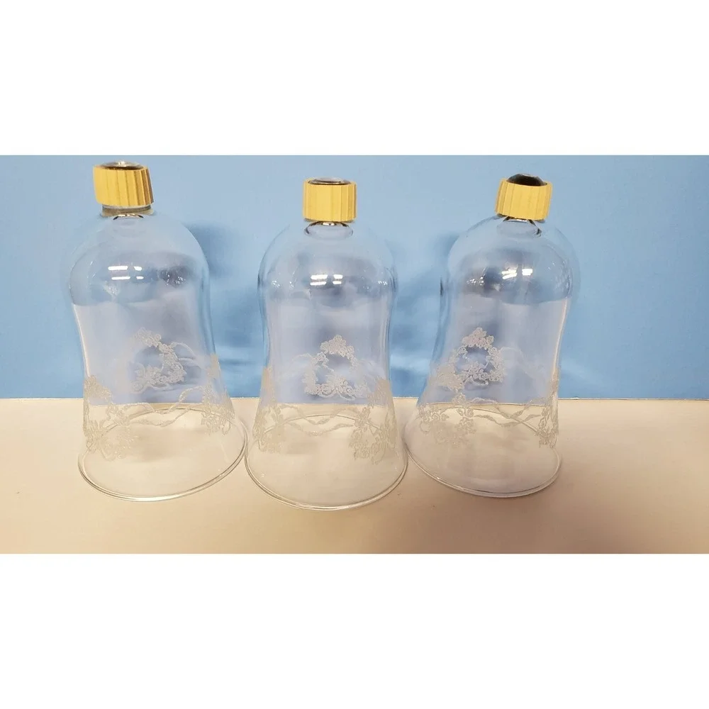 Votive Cups Heart Filigree Glass Peg Candle Home‎ Interiors Vintage Set of 3